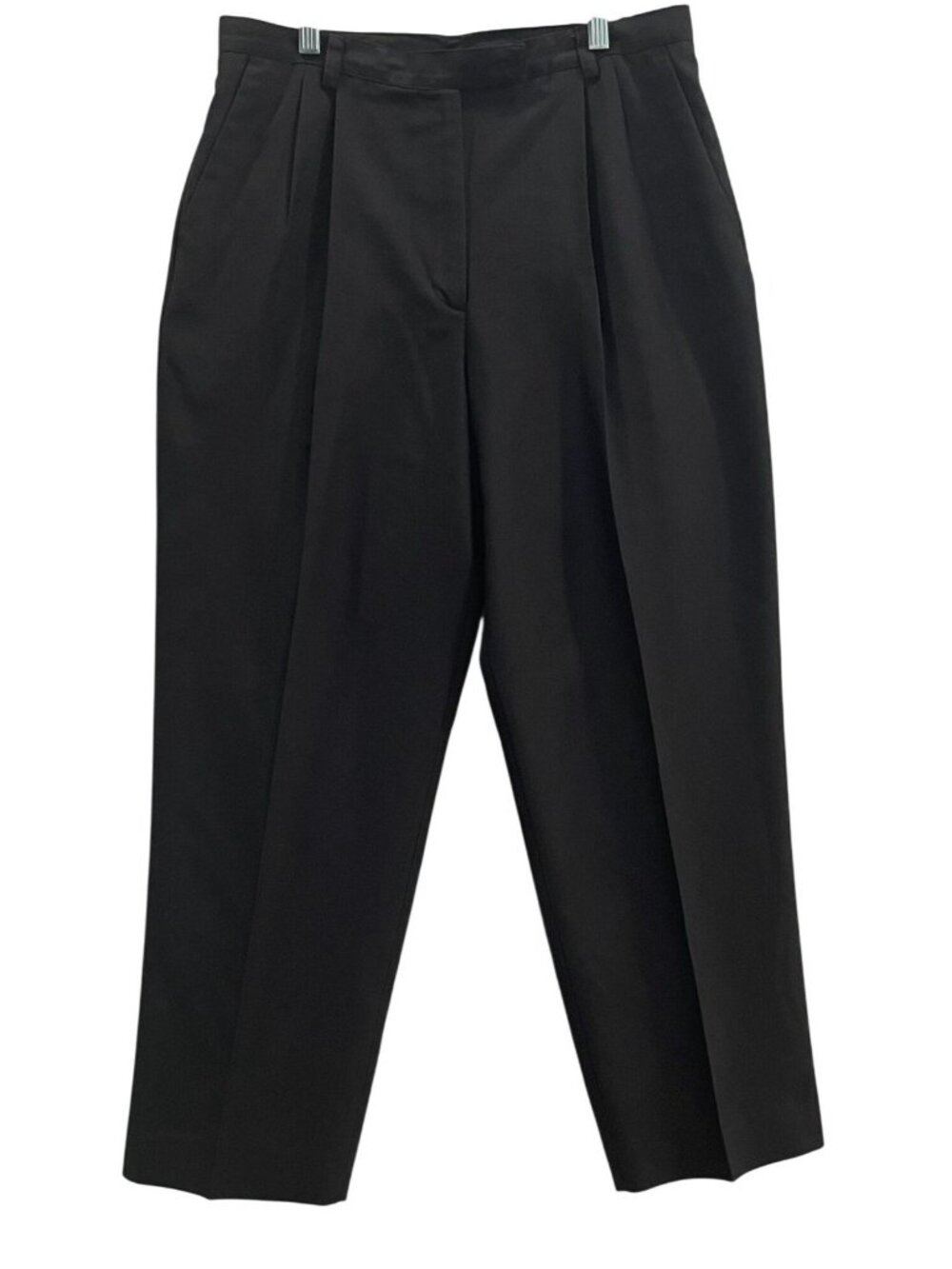 Vintage 90s Liz Claiborne High Waist Pants Trousers 14P Black Minimalist Capsule